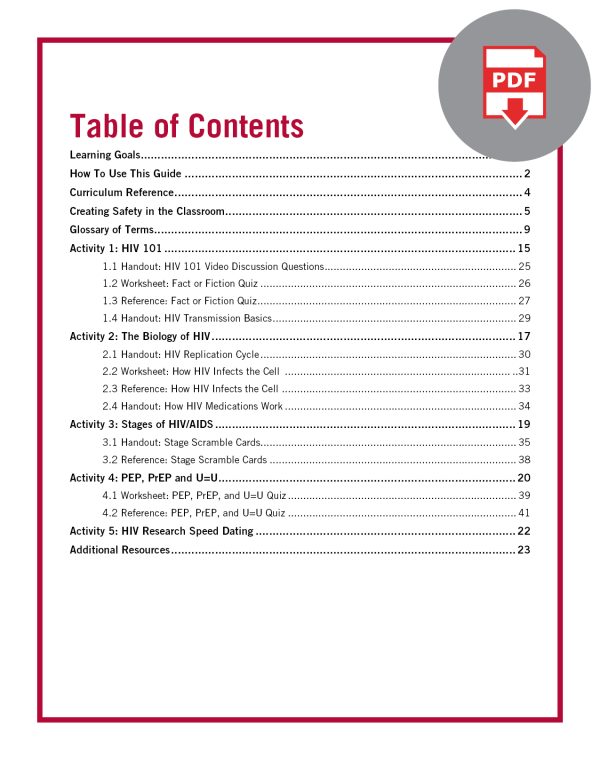 Educator Guide: HIV/AIDS Basics (Digital) - Image 2